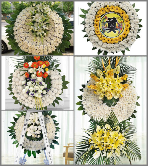 山东青岛莱西市夏格庄镇张家泊南村花圈速递